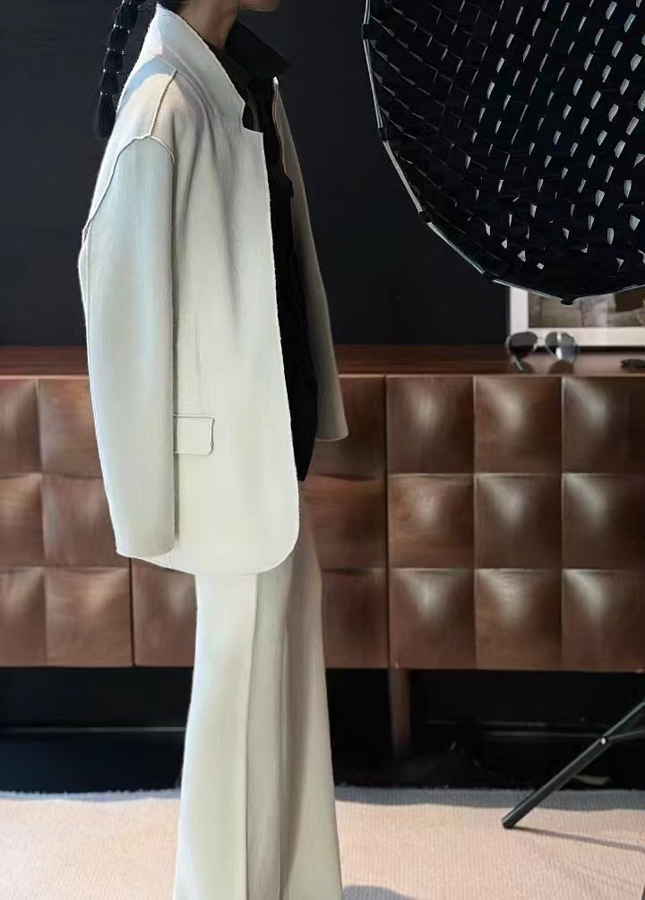 秋冬新款设计师品牌气质羊绒西服套装