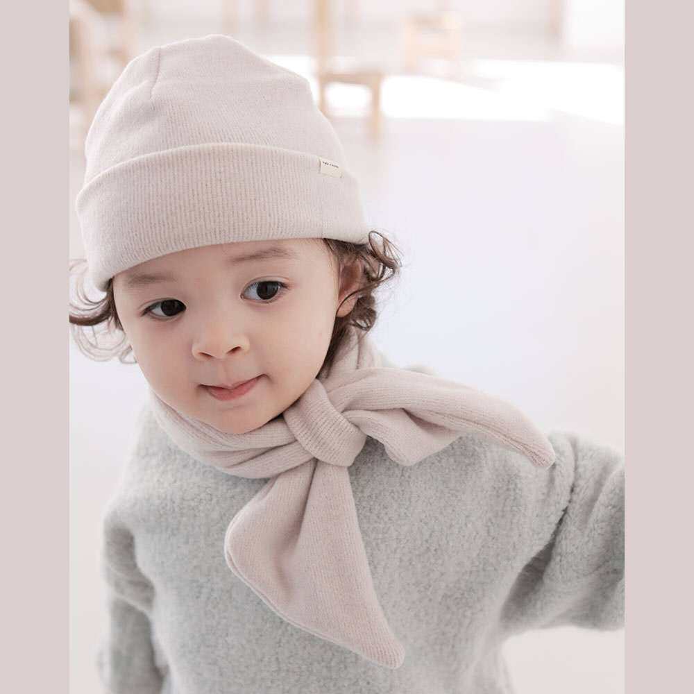 韩国进口1-5岁交叉保暖婴幼儿童围巾男女宝宝百搭秋冬季防风围脖