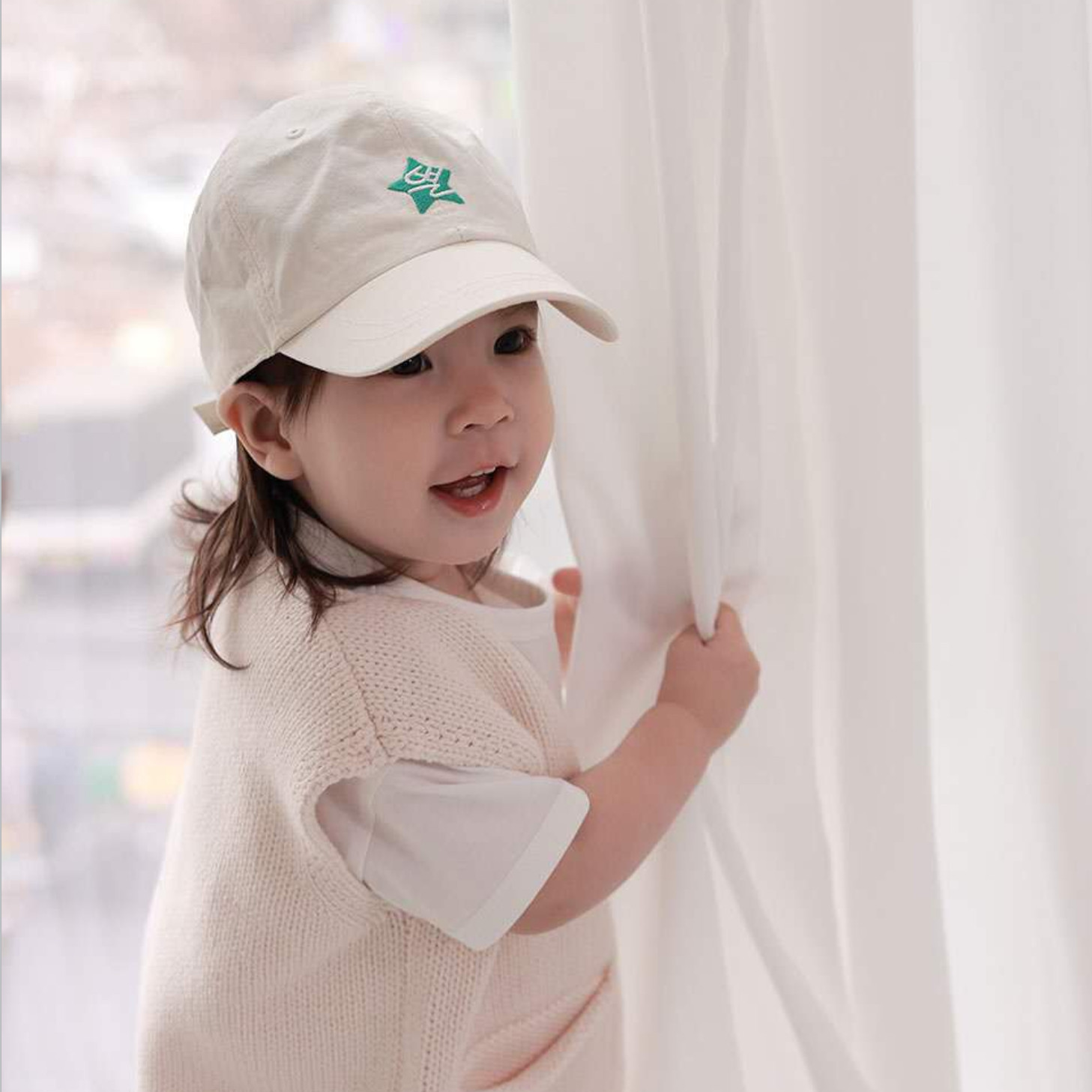 韩国进口男女宝宝春秋新款纯棉棒球帽婴幼儿童鸭舌帽休闲遮阳帽潮