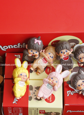 网红玩具蒙奇奇趴趴盲盒手办monchichi可爱古早猴子ccd装饰品挂件