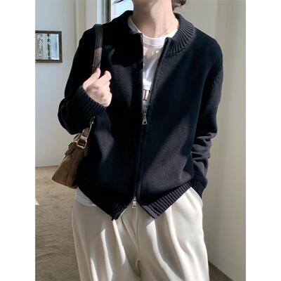 100%纯棉针织开衫女春秋