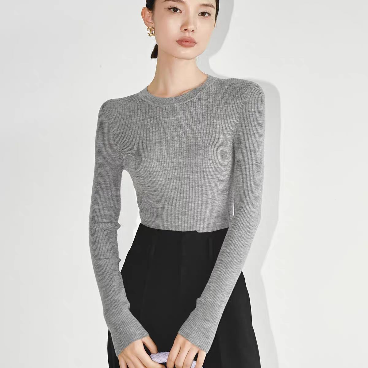 扬子纱可机洗秋冬款羊毛衫女