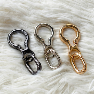 包包配件包带连接扣汽车钥匙扣环开口扣弹簧扣背包挂钩登山扣