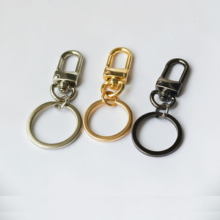 DIY配件材料龙虾扣双扣小毛球吊饰扣子玩偶金属扣包挂配件挂件扣