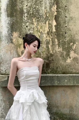 JageeChen水母抹胸上衣