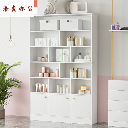畅婳化妆品展示柜简约美容院产品陈列柜货架美甲理发店展柜母婴店