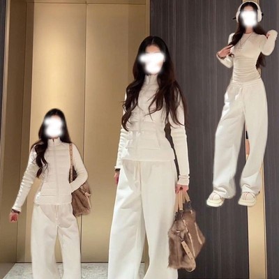 白色羽绒服内胆女冬季轻薄修身显瘦排骨收腰运动瑜伽外套短款上衣