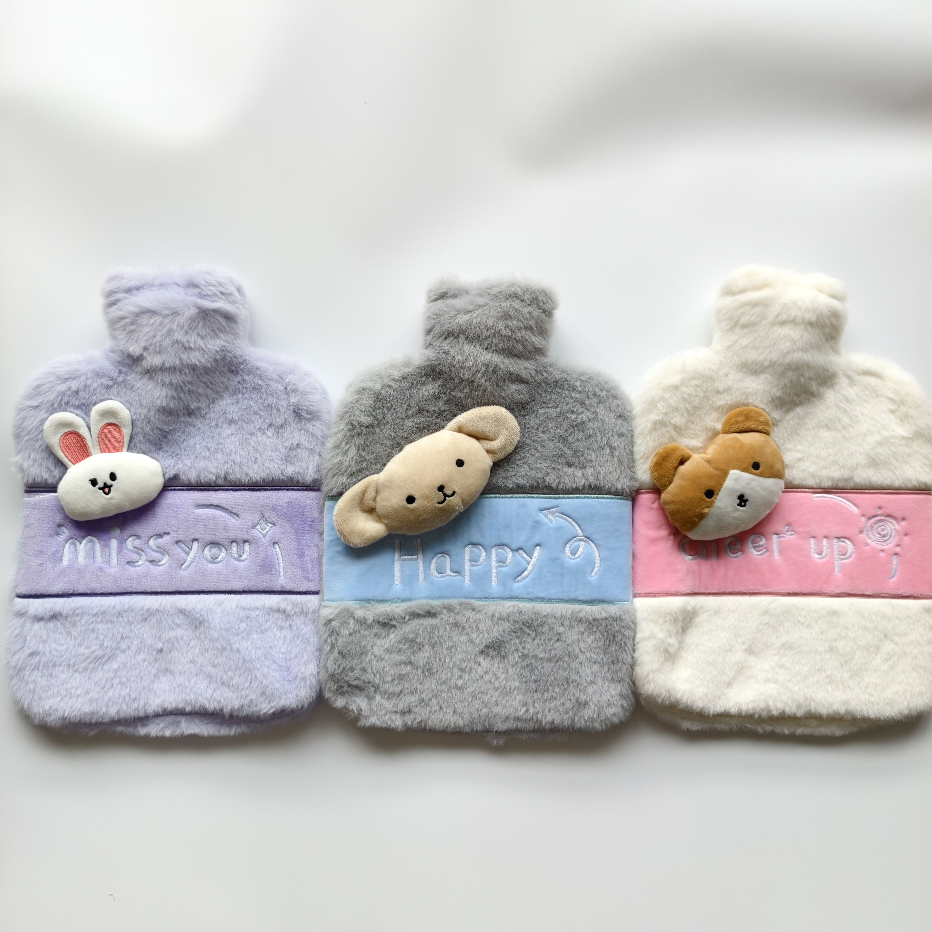 天虹卡通热水袋灌水冲水暖手宝注水暖手宝学生老人用热水袋暖宝