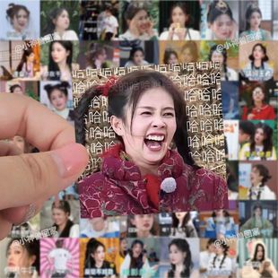 126张以爱为营白鹿表情包贴纸ins高颜值可爱搞笑女明星周边贴画
