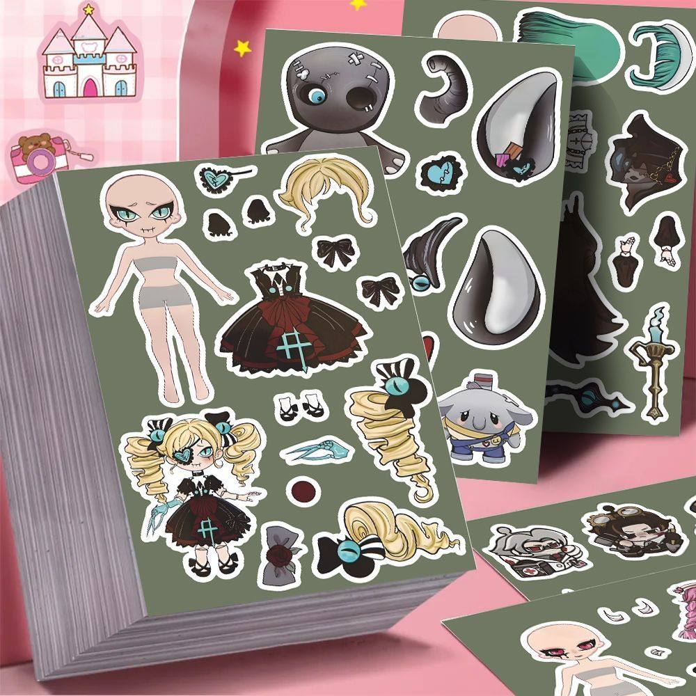 24大张蛋仔逃出惊魂夜换装贴纸儿童益智动手创意贴画趣味换装贴画,3C数码配件,笔记本个性小贴纸,淘宝优惠券,粉丝福利购,淘宝优惠卷