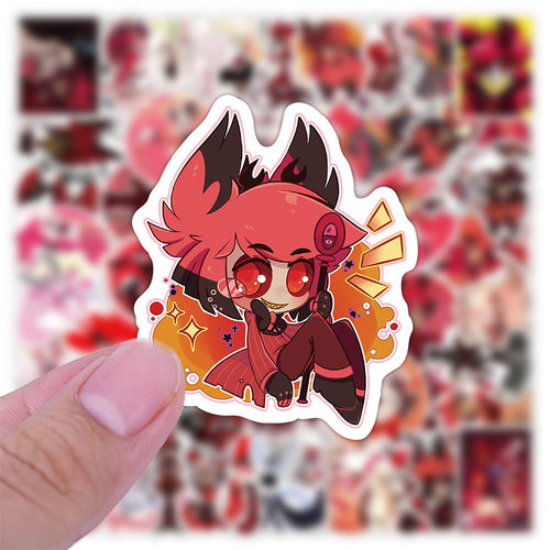 50张跨境新款HazbinHotel涂鸦贴