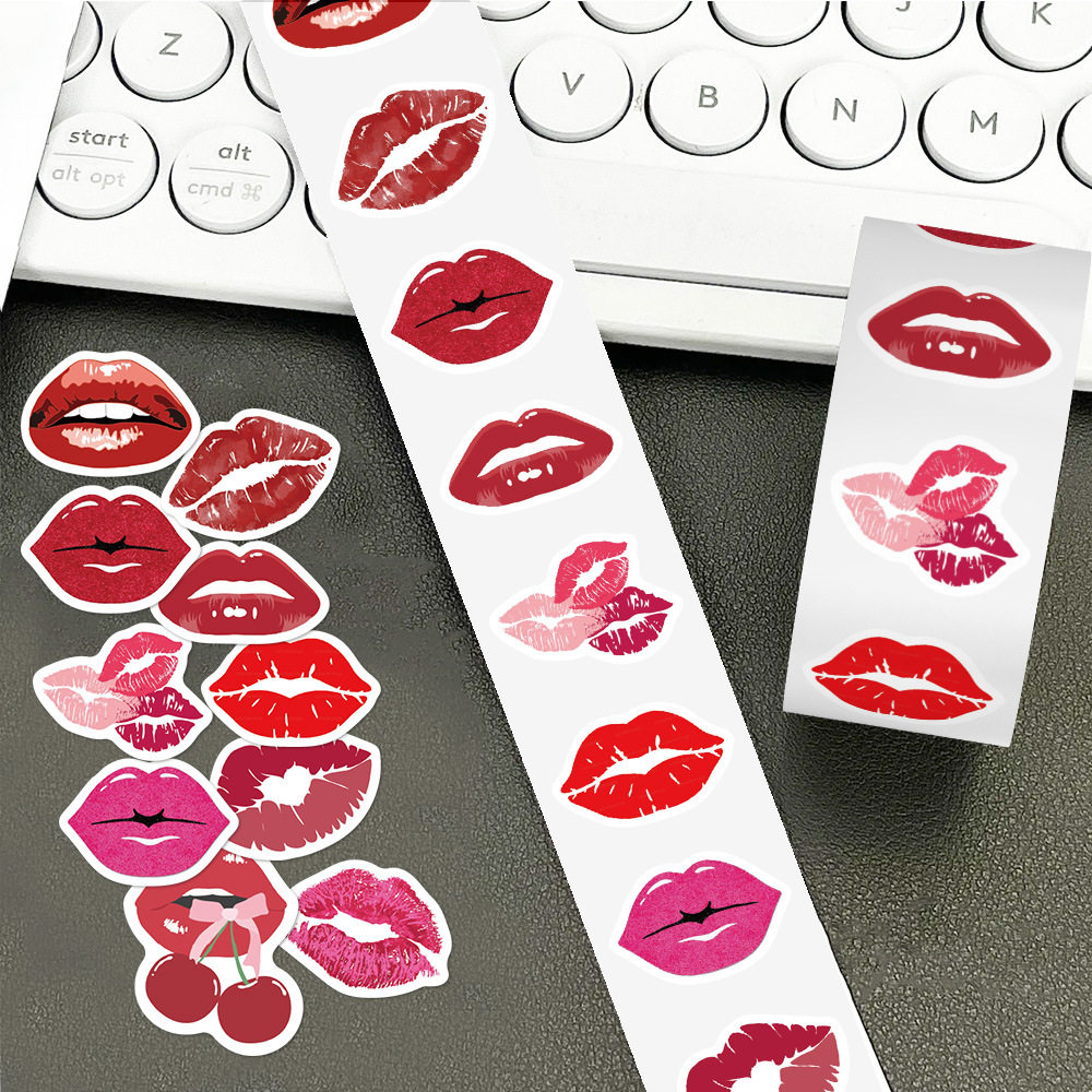1000贴性感嘴唇卷卷贴性感诱惑唇印小众个性趣味恶搞游戏惩罚贴画