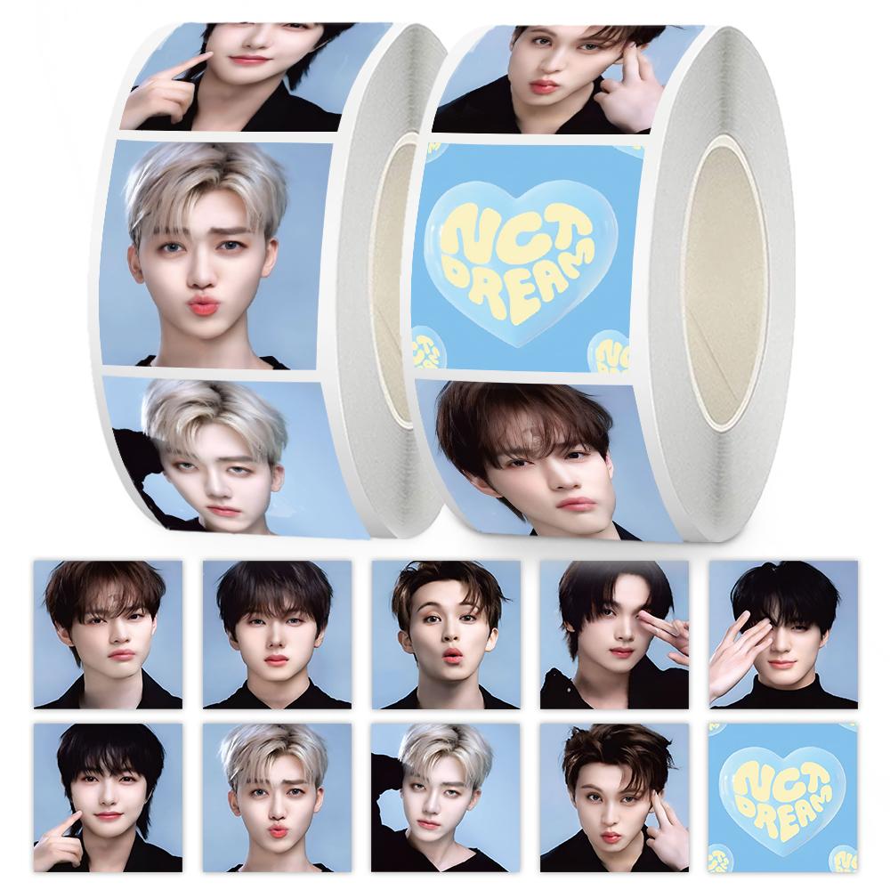 1000贴男团Nctdream卷卷贴高颜值帅气明星高清周边封口贴画手账