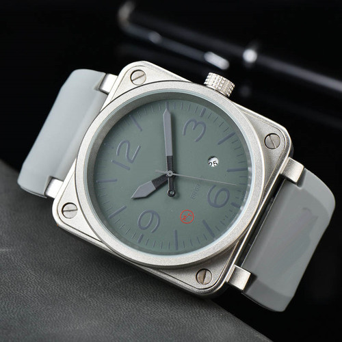 Original Brand Mens Watch Black Rubber Bell Mechanical A