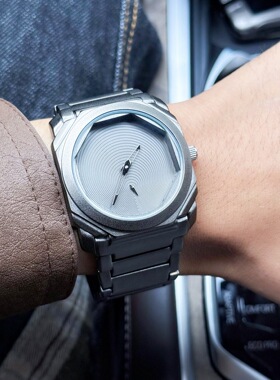 无标大帝方形手表男奢华品牌正品高级感男士运动男表虫洞概念氚气