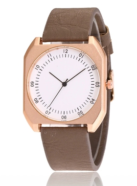 2023时尚潮流原宿风男女士手表 简约方壳日内瓦情侣手表石英学生