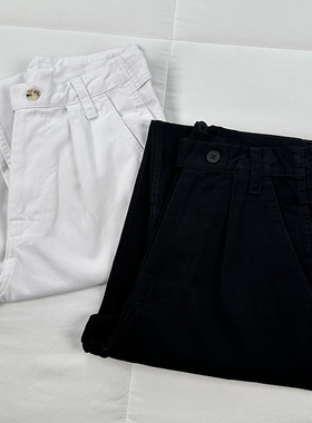 面料做工chao赞！复古调调又时尚fell 日系简约高腰哈伦休闲裤