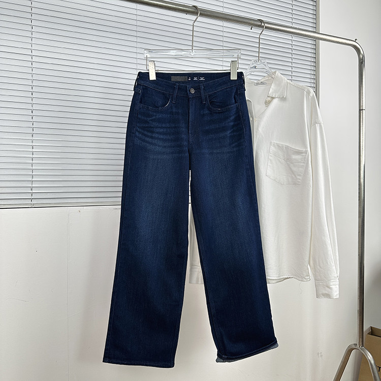 外贸OLD*Ny 品质好！基础水洗深蓝直筒裤 日常通勤复古弹力牛仔裤,女装/女士精品,牛仔裤,淘宝优惠券,粉丝福利购,淘宝优惠卷