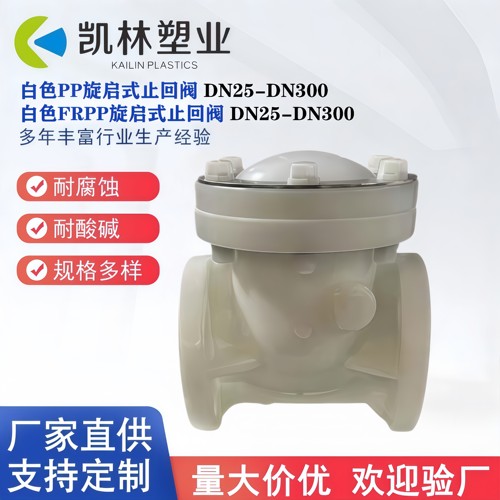 FRPP旋启式止回阀PP卧式止回阀