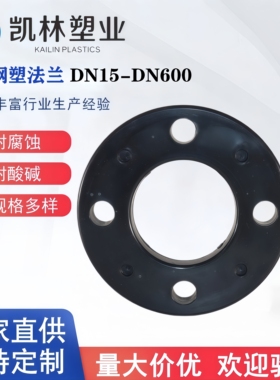 耐酸碱PP钢塑法兰聚丙烯钢衬法兰耐腐蚀FRPP衬钢法兰片DN15-DN600