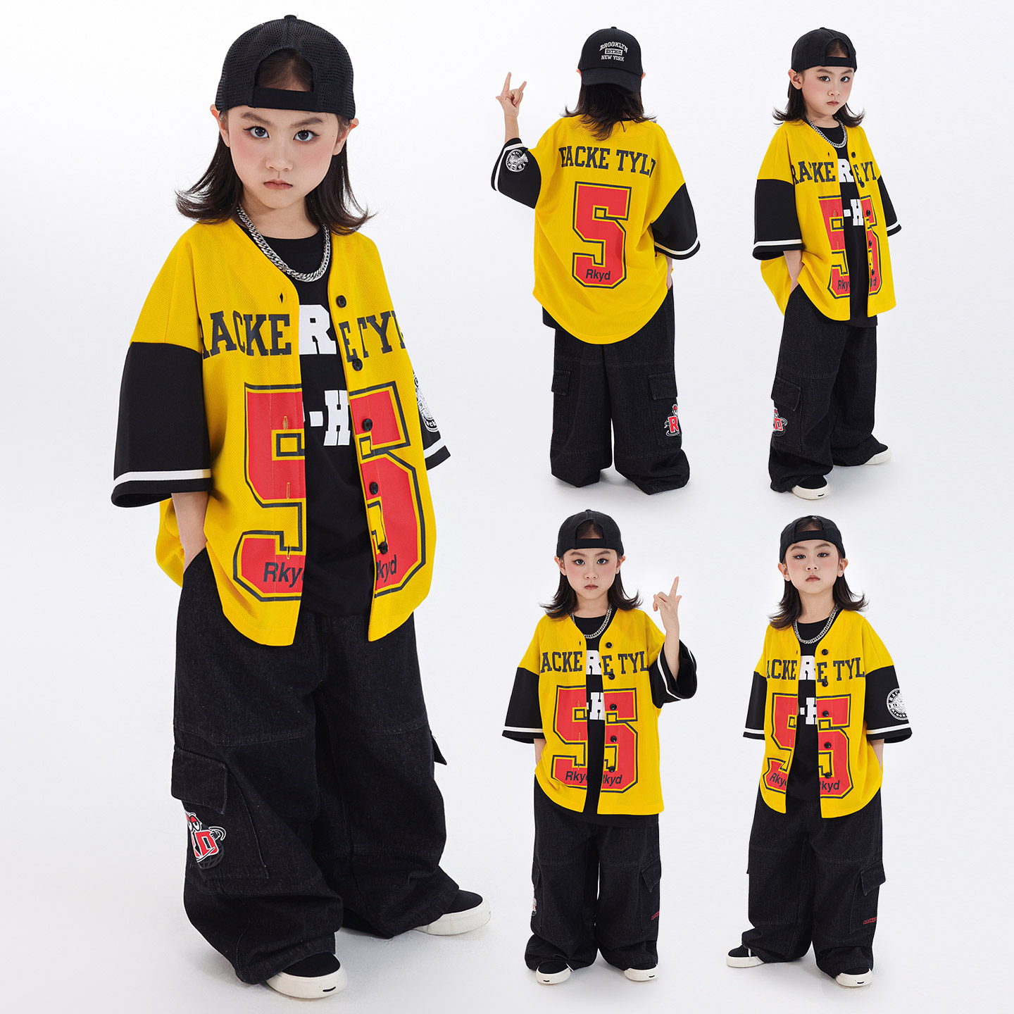 迪克家男女童嘻哈街舞美式演出服