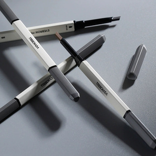 泰国进口TREECHADA塑性眉笔3支装自然上色防水防汗初学者男女0.3g