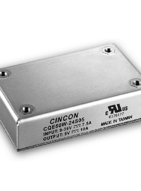 CQE50W-24S24N 幸康 9-36V转24V转0-2080mA 50W DC-DC转换器