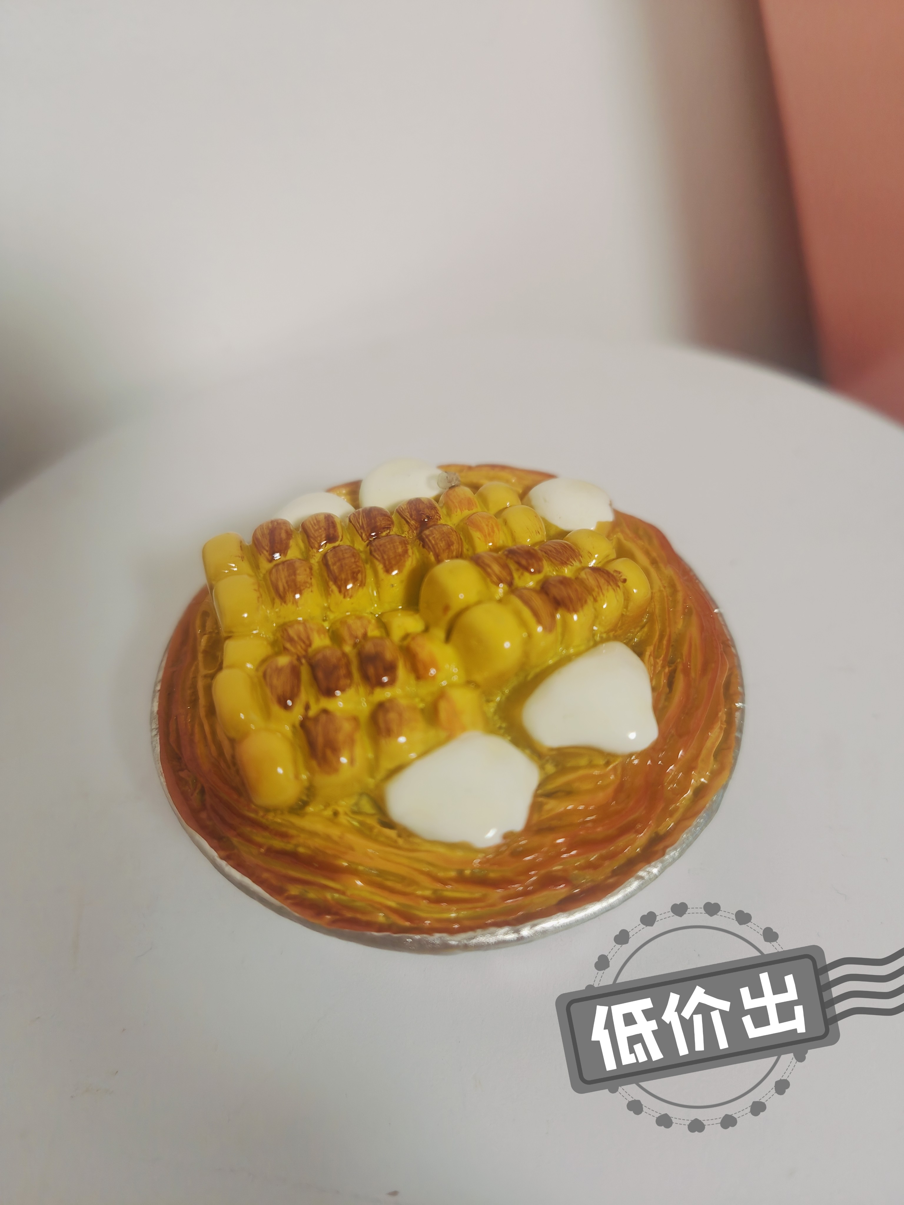 文创优品树脂食玩冰箱贴高颜值磁力家用厨房家饰新款圆款玉米饼干