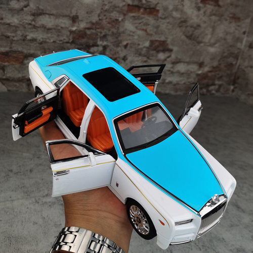 车致1/18劳斯莱*幻影合金汽车模型大号仿真金属轿车六开避震转向