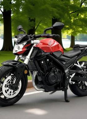 新款 1/12本田CB400F合金摩托车模型两轮机车仿真声光玩具车正版