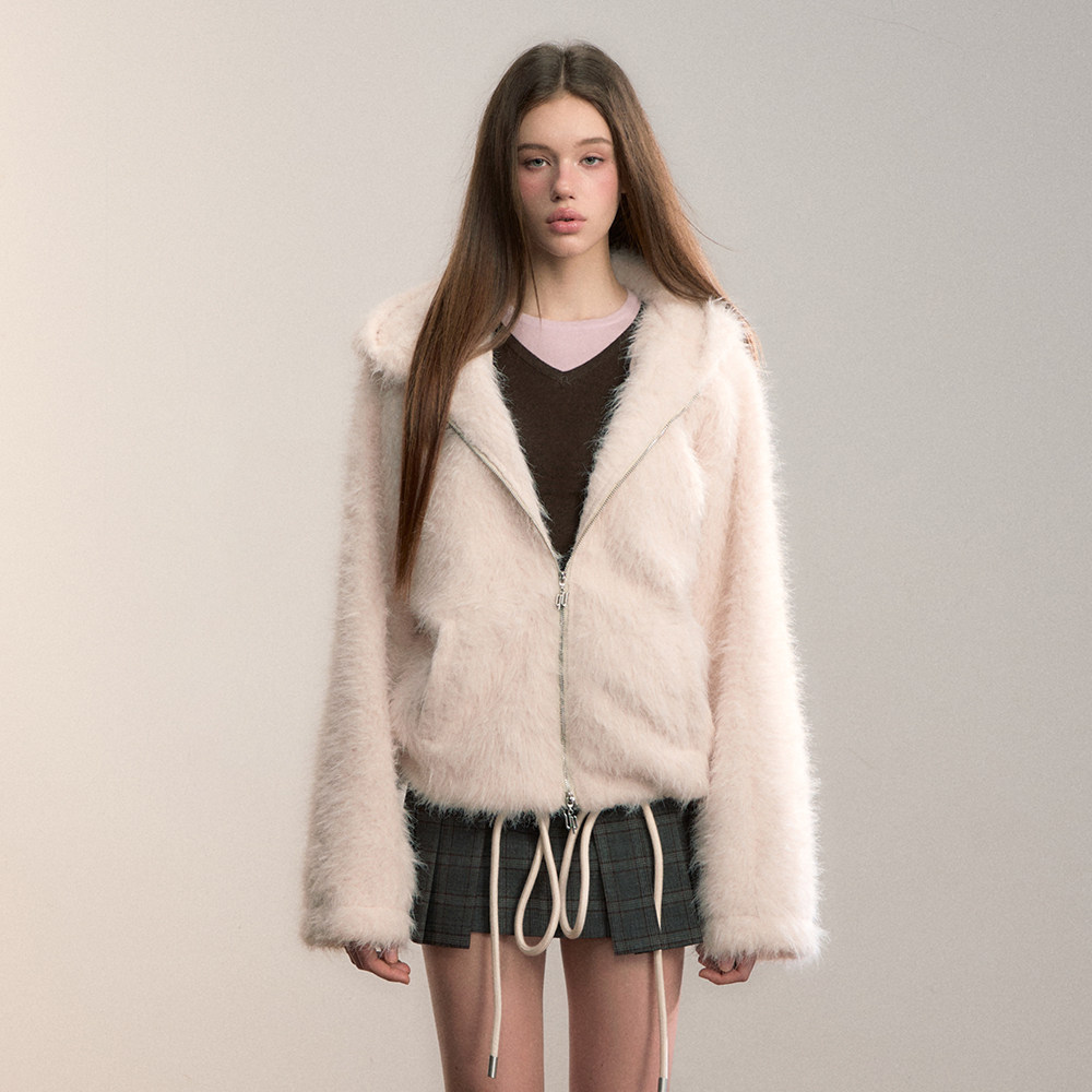 VIAPITTI毛毛氛围感毛茸茸卫衣