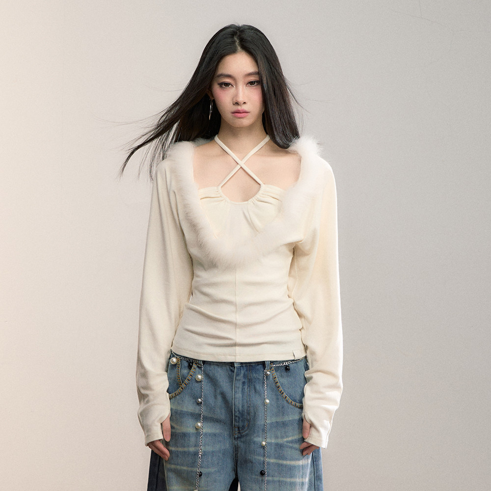 VIAPITTI重工假两件拼接T恤