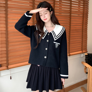 Ciobbur 外套女休闲百搭宽松撞色水手领上衣2025秋季新款官方授权