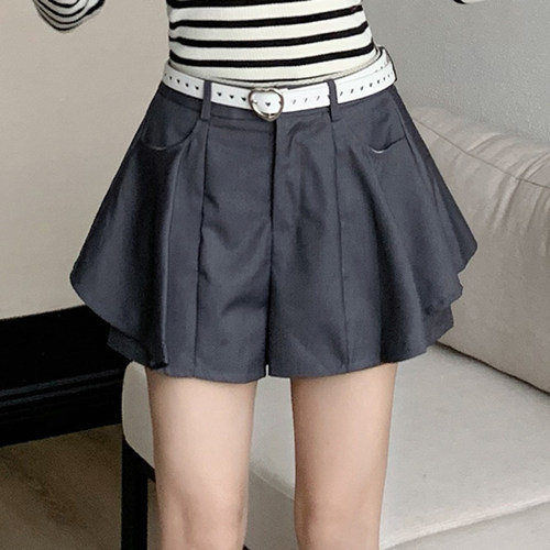 LEAPDREAM半身裙荷叶边假两件