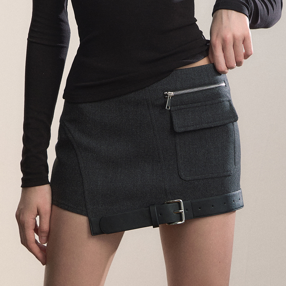 VIAPITTI半身裙设计感拼接