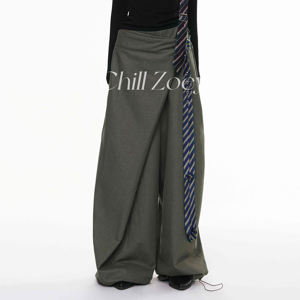 CHILLZOEY休闲裤女宽松松