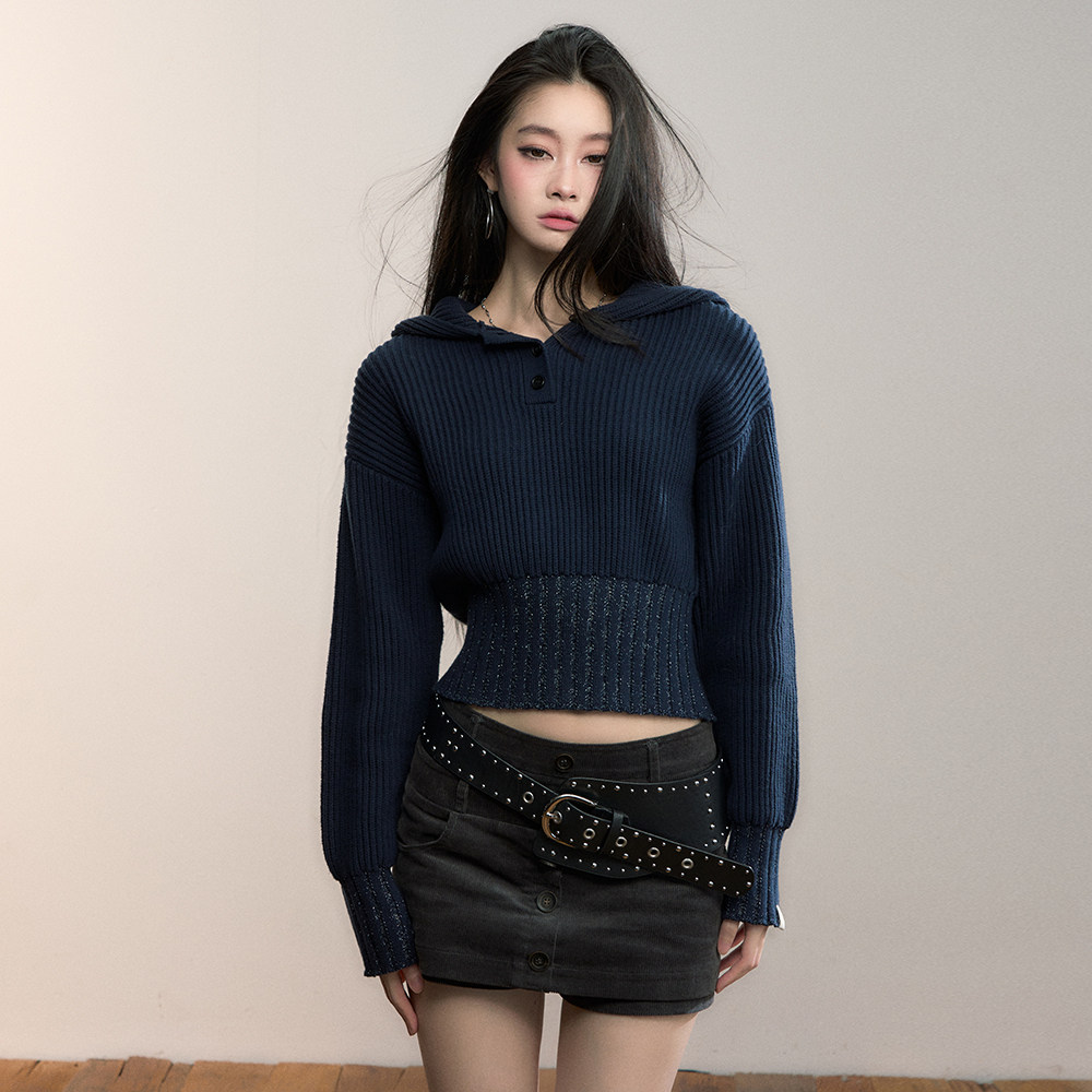 VIAPITTI戴帽套头休闲毛衣