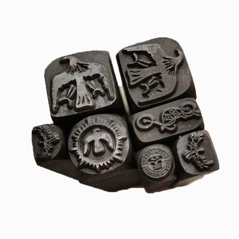 手敲金银首饰钢印定制刻花錾子手工冲头合金钢高山隆高桥吾郎羽毛