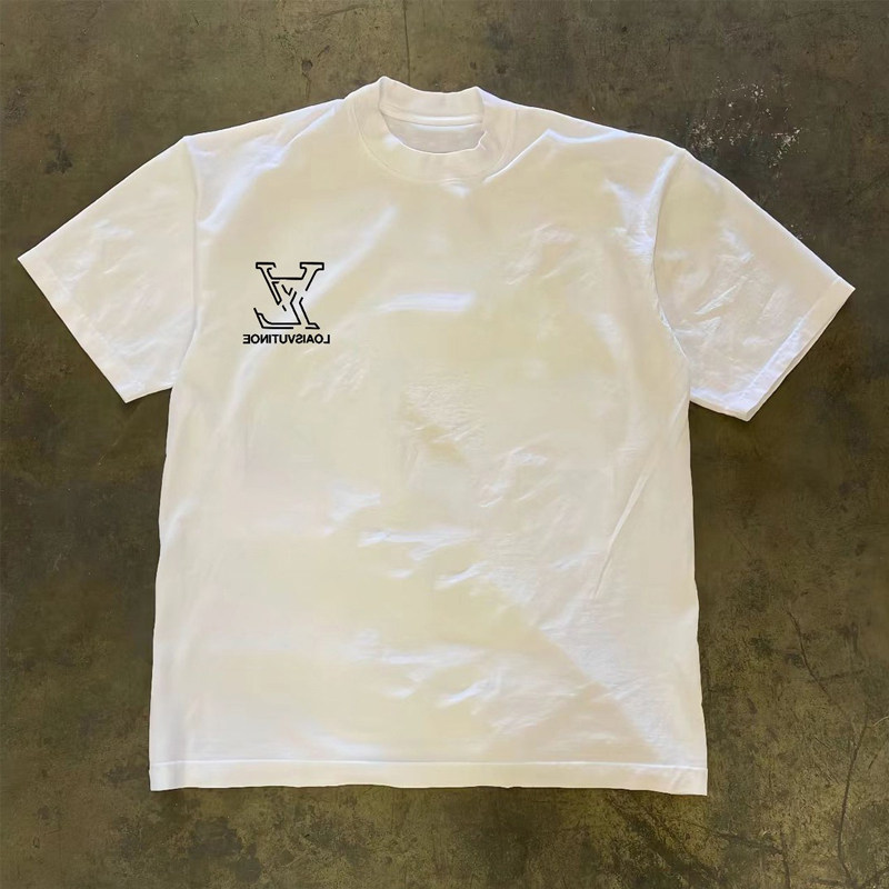 潮流美式休闲印花打底短袖T恤