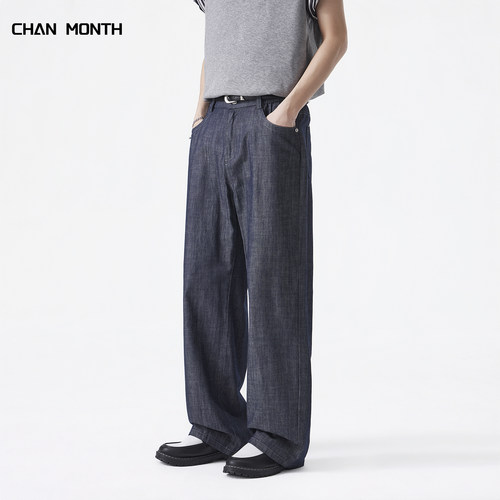 CHANMONTH美式原色休闲牛仔裤男