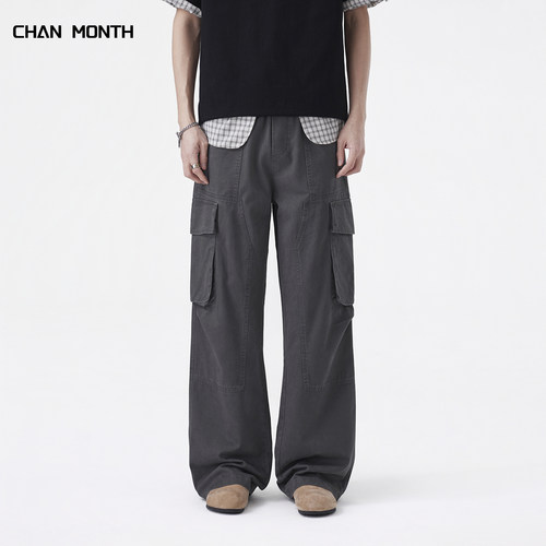 CHANMONTH美式春夏工装风休闲裤