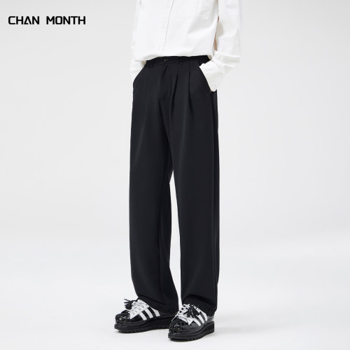 CHANMONTH春夏垂感休闲西裤男款