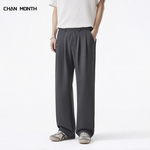 CHANMONTH夏季垂感休闲西裤男