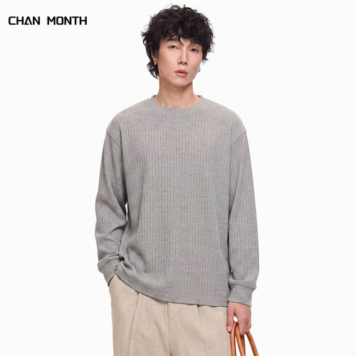 CHANMONTH秋冬慵懒风长袖T恤