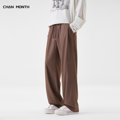 CHANMONTH秋季仿牛仔休闲西裤男