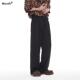CHAN 子 男宽松阔腿黑色休闲垂感百搭长裤 MONTH春夏新款 直筒西裤