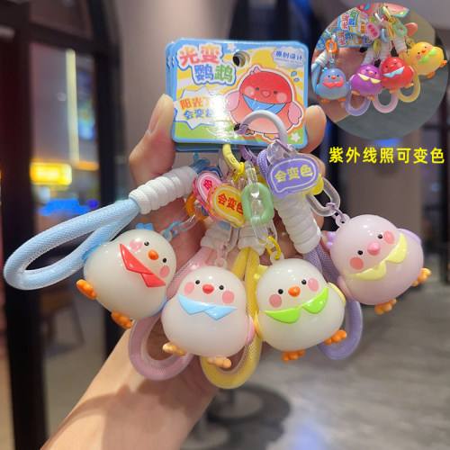欧家卡艺光变色PVC钥匙扣挂件