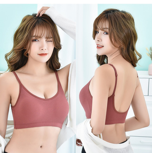 8810#莱赛尔全固定杯无钢圈舒适睡眠美背薄款聚拢文胸罩内衣女