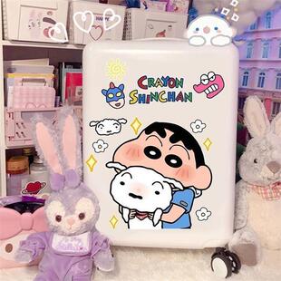 A3大张蜡笔小新卡通可爱创意贴纸旅行箱行李箱背景墙装饰防水贴画