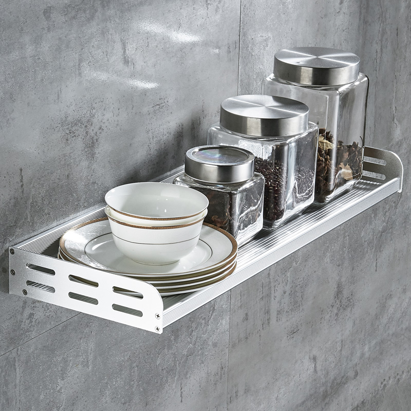 厨房置物架子调味品调料收纳架壁挂件分层挂墙上加宽加长打孔家用